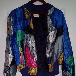 Bomber Jacket from Angela Tone. Size 10
